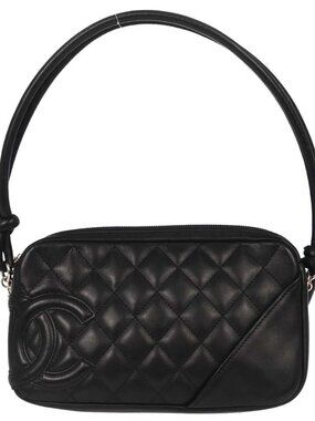 Chanel Black Calfskin Cambon Ligne Handbag 187414